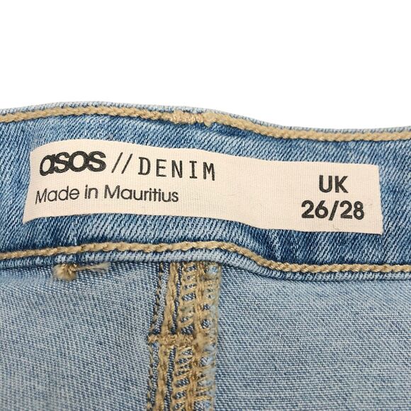 NEW ASOS Design Petite High Rise Ridley Skinny Jeans Stonewash Womens 26P 26 x26 - Picture 4 of 7